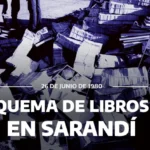 Quema de libros Sarandí