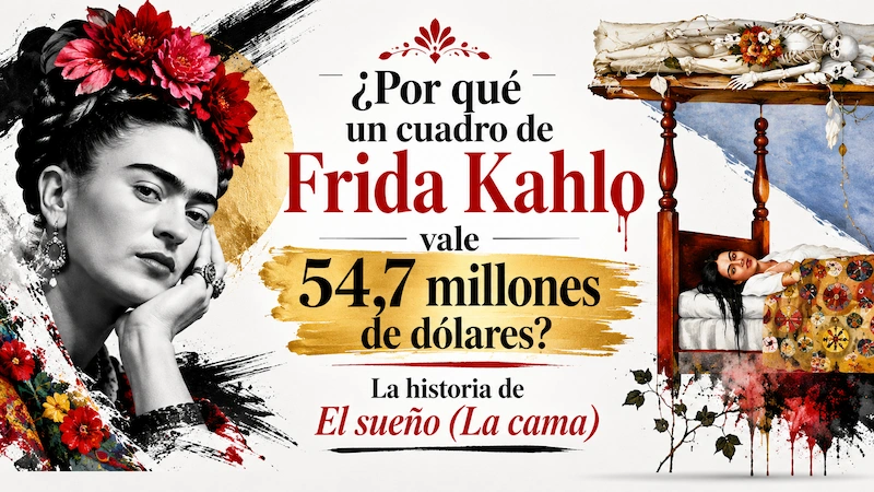 Frida Kahlo, pintura la cama
