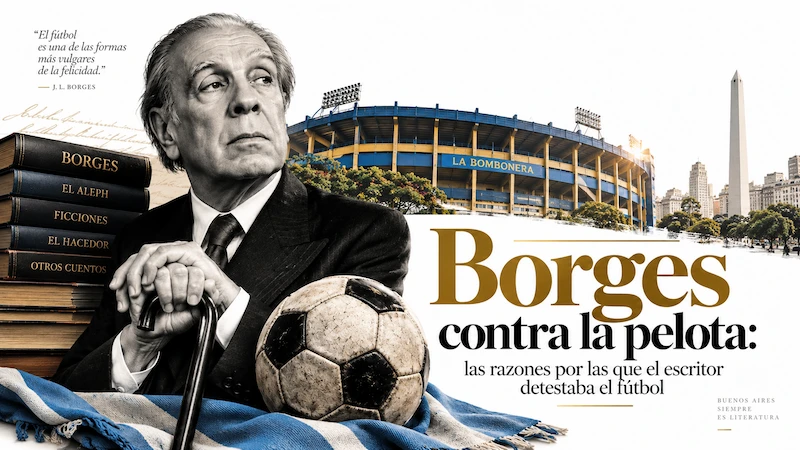 Borges odiaba el futbol y a maradona