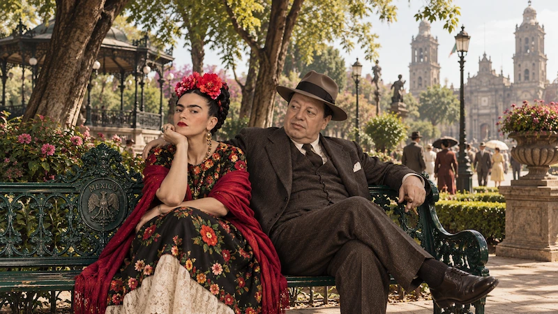 Diego Rivera y Frida Kahlo, relación tóxica, ciudad de mexico, partido comunista, matrimonio, separacion, divorsio.